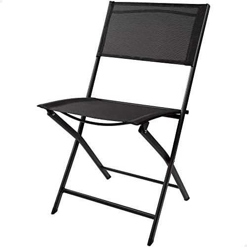 Cadeira de Jardim AKTIVE 12090 (Preto - Poli-Rattan - 68x72x87 cm) AKTIVE - Móveis de exterior - preto, poli-rattan, 68x72x87 cm