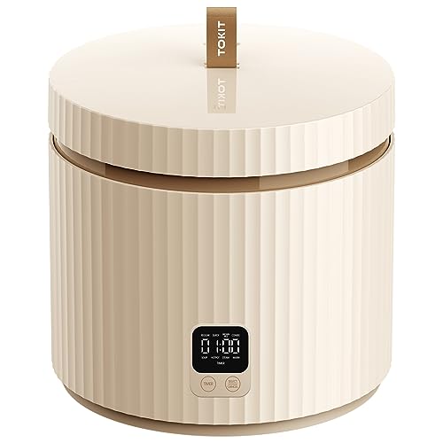 Panela de arroz Tokit TfB014 | Aço inoxidável, Branco (Acessórios de cozinha) TOKIT - Panelas de arroz - aço inoxidável, branco, 1.5l, 700W