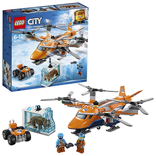 LEGO City - Transporte Aéreo Do Ártico (Idade Mínima: 5) LEGO - Blocos de encaixe - lego city, transporte aéreo, ártico, quadricóptero, gancho, veículo todo-o-terreno