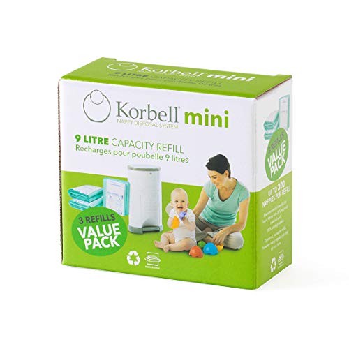 Recarga para Porta-Lixo KORBELL Mini (9L) Korbell - Acessórios para balde de fraldas - recarga, porta-lixo, korbell mini, 9L, econômico, ecológico