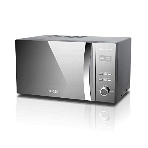 Micro-ondas HAEGER Magic Micro 26 (26 L - Com Grill - Preto) HAEGER - Fornos de microondas - 26 L, 800 w, descongelador, relógio