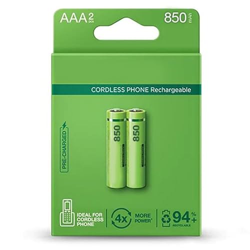 Pilha recarregável AAA (850mAh) - 2 unidades Prendeluz - Baterias - recarregável, AAA, 850mAh, lanternas