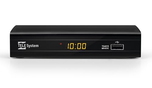 Receptor de televisão TELE SYSTEM TS6815/02 TELE System - Áudio - dvb-t, usb 2.0, preto, cabo elétrico