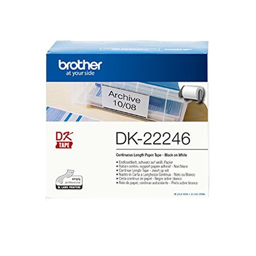 Etiquetas para Impressão BROTHER DK-22246 Brother - Fitas de etiquetas e recargas - preto, termo transferência, compatível brother