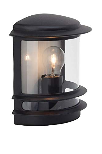 Candeeiro Exterior de Parede Brilliant 47880/06 Preto Brilliant - Luminárias de parede - candeeiro, exterior, parede, brilhante, sensor de presença