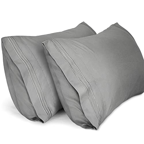 Capa de Almofada LIREX 2-Pack (Cinzento - Poliéster) J&D Tech - Fronhas e almofadas - 2 pack, poliéster, veludo, algodão
