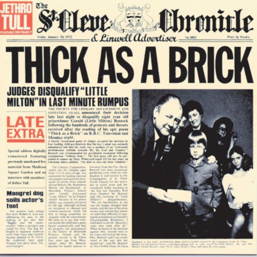 Vinil LP Deep Purple - Thick As A Brick (180g) (Limited Edition) (Steven Wilson Mix) RHINO - Música e gravações de som - vinil, LP, deep purple, thick as a brick, 180g, limited edition, steven wilson mix