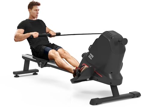 Máquina de remo ergonómica para casa com 16 níveis de resistência magnética Neezee - Cardio - 16 níveis, resistência magnética, monitor lcd, silenciosa