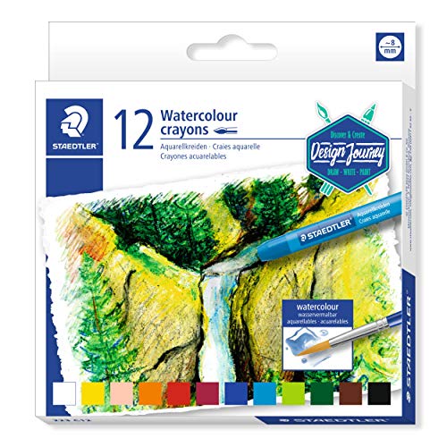 Lápis de Cor STAEDTLER 223 C12 (Multicor - 12 Tabletas) Staedtler - Lápis de cera - multicor, 12 tabletas, sombras, efeitos artísticos
