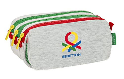 Porta-Canetas Big Benetton Triple Pop (Recondicionado Como Novo) safta - Bolsas, carteiras e estojos - recondicionado, triple pop