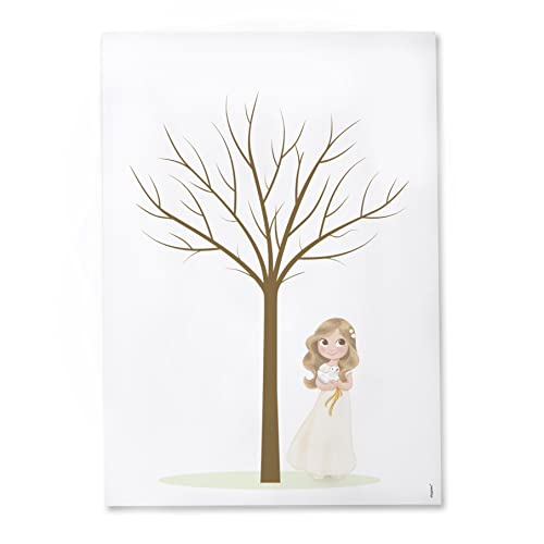 Lâmina de Huella Niña Comunión Paloma 29,5X42Cm MOPEC Mopec - Pósteres, impressões e arte visual - lâmina, huella, nina, comunión, paloma