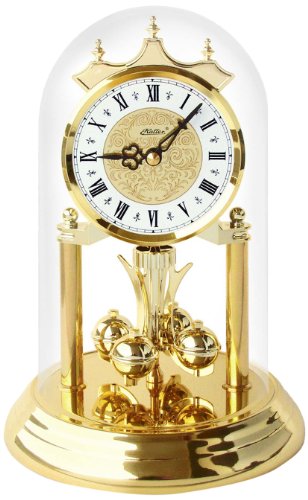 Relógio de Mesa HALLER 821-080 (Preto e Dourado) Haller - Relógios de Parede - relógio, mesa, haller, preto, dourado, latão