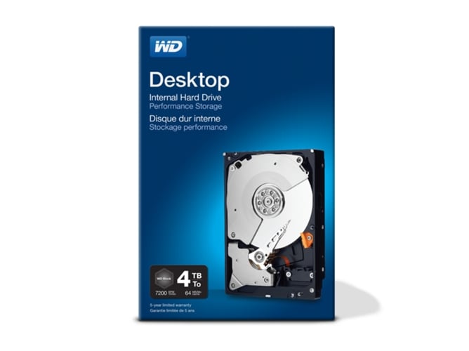 Disco HDD Western Digital Black Performance 4 TB (Disco Rígido) Western Digital - Discos rígidos - 4 TB, HDD, western digital black