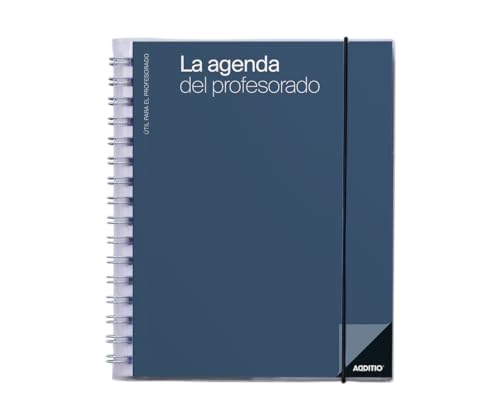 Agenda Escolar Additio Professorado (2022/23) - Azul Additio - Calendários, organizadores e planejadores - agenda escolar, professorado, azul