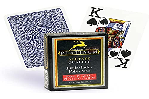 Baralho de cartas MODIANO Professional Platinum Azul (Jogos) Modiano - Jogos - 52 cartas, 2 jokers, modiano professional, platinum azul