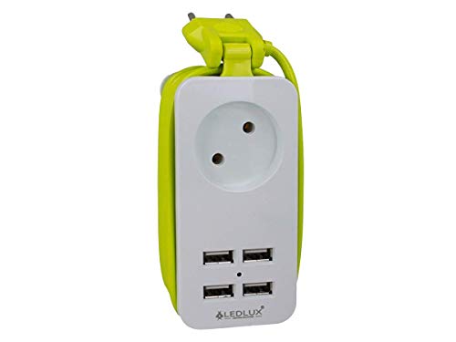 Extensão Elétrica CUC EXERTIS CONNECT 4 Portas USB Branco LEDLUX - Fios e cabos elétricos - usb, 4 portas, extensão elétrica