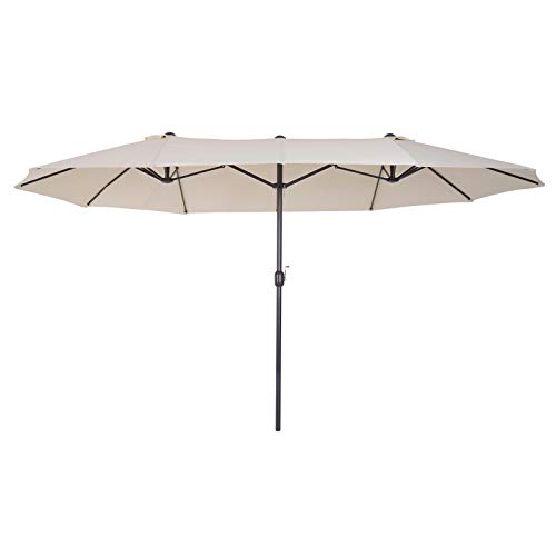 Guarda-Sol Outsunny | 4.6x2.7x2.4m - Bege Outsunny - Móveis de exterior - 4.6x2.7x2.4m, bege