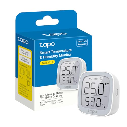 Sensor de Temperatura e Umidade TP-Link Tapo T315 TP-Link - Termopares e termopilhas - temperatura, umidade, tp-link