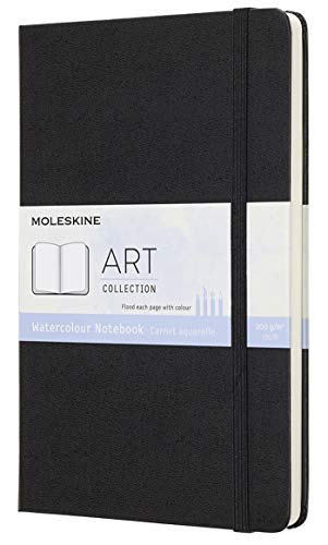 Caderno de Desenho MOLESKINE Grande - Água e Carvão - 13 x 21 cm - 192 Páginas Moleskine - Cadernos e bloco de notas - água, carvão, 13 x 21 cm, 192 páginas