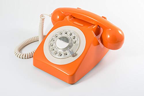 Telefone fixo com efeito retro GPO 746 | Laranja Gpo - Telefonia - telefone fixo, efeito retro, gpo 746, laranja