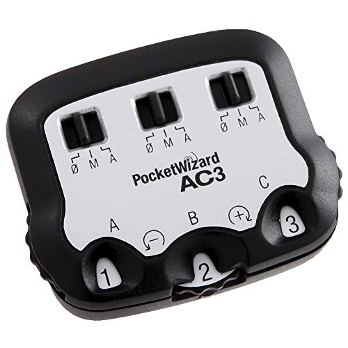 Transmissor de Comando POCKET WIZARD AC3 ZONECONTROLLER PocketWizard - Peças e acessórios para câmeras - três moções, botão ajuste, modo manual, automático