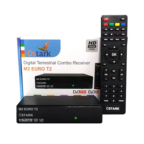 Receptor de televisão por satélite OSTARK EURO T2 Ostark Group SL - Áudio - receptor tv, satélite, hdmi, scart, canais internacionais
