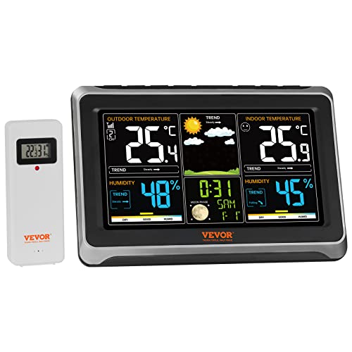 Estação meteorológica digital VEVOR VT85 VEVOR - Previsores do tempo e estações - digital, visor lcd, sensor interior, temperatura, humidade