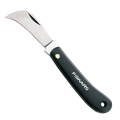 Fiskars Lâmina de faca de cozinha com lâminas de aço inoxidável Fiskars - Foice e machados de jardim - aço inoxidável, 17cm, segmentada, antiaderente