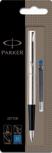 Esferográfica PARKER Jotter (Fino - Azul) Newell Rubbermaid - Canetas - fino, azul, aço inoxidável, 1000 páginas