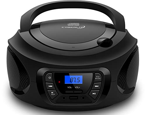 Rádio BOOMBOX Boombox (Preto - Digital - FM - Pilhas) Cyberlux - Áudio - digital, fm, pilhas, usb