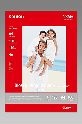 Papel Fotográfico CANON GP-501 Glossy Photo Paper Canon - Papel de impressora e copiadora - glossy, brilho intenso, qualidade superior, impressão em casa