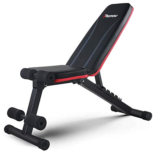 Banco de Musculação PASYOU Dobrável (Preto - 120x60x50cm) PASYOU - Bancos de exercício - dobrável, 120x60x50cm, preto
