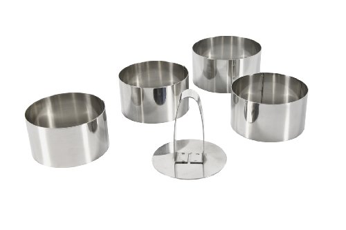 Conjunto de 4 Peças Redondas EQUINOX (Aço Inoxidável) Equinox - Cortadores de biscoito - conjunto, 4 peças, redondas, aço inoxidável