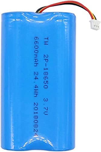 Bateria 18650 6.6V 6600mAh com Cabos e Conectores JJoias - Baterias - bateria, 18650, 6.6v, 6600mAh, cabo, conector