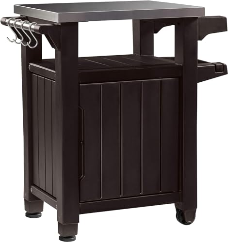 Caixa de armazenamento de comida exterior 105 l KETER KETER - Carrinhos para churrasco ao ar livre - 10,5L, exterior, caixa de armazenamento