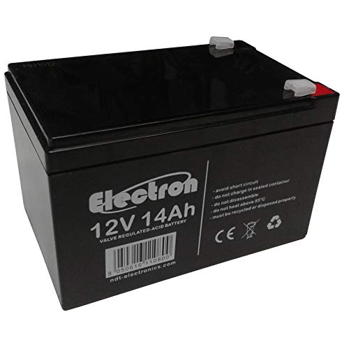 Bateria Recarregável VRLA Faston F2 - 12V, 14Ah ELECTRON - Baterias - 12V, 14Ah, uso cíclico, 200 ciclos