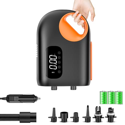 Sup Pump Bateria 10000Mah 20Psi Alta Pressão 12V Dc EVARY - Equipamento atlético de uso geral - 10000mah, 20PSI, 12v dc, alta pressão
