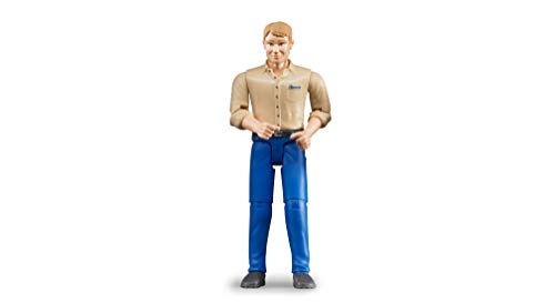 Figura de Ação BRUDER Homem com Calças Azulas Bruder - Bonecos de ação e brinquedo - figura, ação, bruder, homem, calças azuis