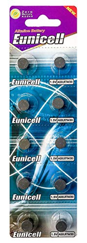 Pilhas EUNICELL Pilhas Ag5 3V (1 Unidade) Eunicell - Baterias - ag5, 3V, alcalinas, botão