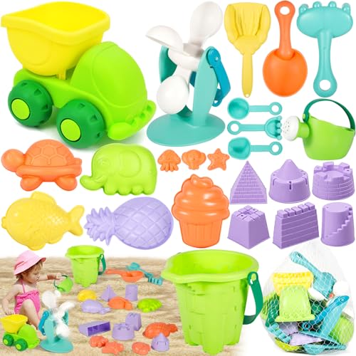 Conjunto de Areia com 24 Peças - POWZOO POWZOO - Brinquedos de praia e areia - areia, 24 peças