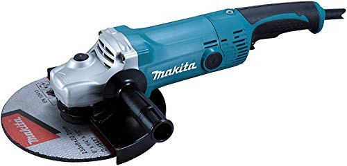 Rebarbadora MAKITA GA9050R (2000 rpm - 2000 W) Makita - Retíficas - 2000 W, 2000 rpm, Ø 23 cm, preto/ciano/prateado