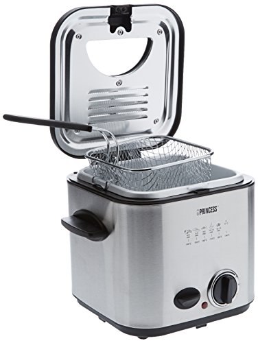 Fritadeira Princess Classic Mini Fryer & Fondue - Preto, Prateado Princess - Fritadeiras - mini, fondue, preto prateado