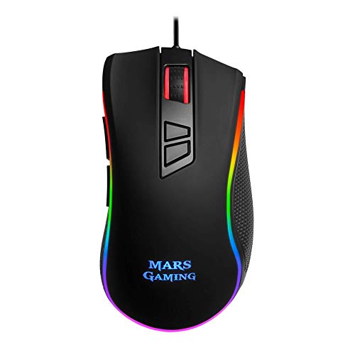 Rato MARS GAMING MM218 (Ótico - 10.000 dpi - Preto) Mars Gaming - Ratos e trackballs - ótico, 10.000 dpi, preto