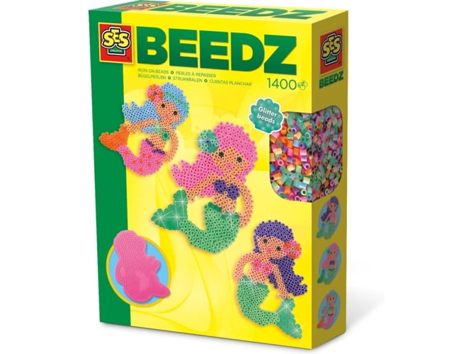 Jogo Criativo SES CREATIVE Beedz Cuentas planchar - Sirenas (Idade minima recomendada: 5 anos) SES CREATIVE - Missangas - criativo, 5 anos, letras, números, cores