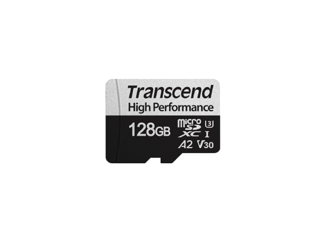 Cartão de Memória TRANSCEND 330S 128 GB MicroSDXC Transcend - Cartões de memória flash - 128 GB, MicroSDXC, Classe 2, 100 MB/s, uhs-i