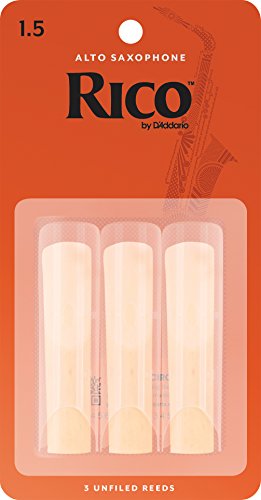 Cana de Saxofone DADDARIO Rico Alto 3 Unidades Rico - Acessórios para instrumentos de sopro de madeira - caneta, saxofone, alto, rico, baixo resistência
