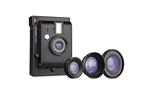 Máquina Fotográfica Instantânea LOMO'INSTANT Preto e Azul Lomography - Câmeras de filme - instantânea, preto, azul, portátil