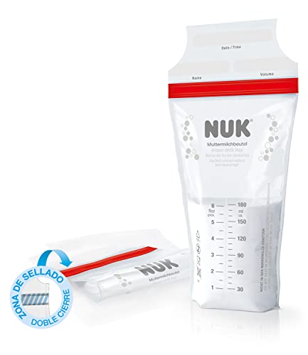 Bolsas para Esterilizar NUK Conjunto Materno (25 Unidades) NUK - Recipientes de armazenamento de leite materno - conjunto materno, 25 unidades, plástico, branco