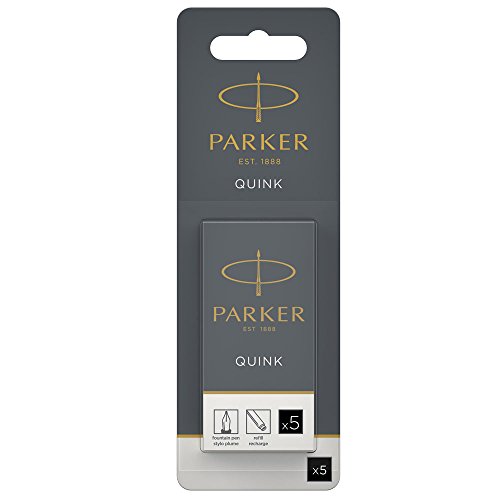 Recargas de Canetas PARKER 1950402 Preto PARKER - Tinta e recargas de caneta - recargas, canetas, PARker, preto, tinta, escrita
