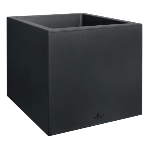 Vaso de Plantas Elho Next Square 40 | Preto Elho - Móveis de exterior - vaso, plantas, preto